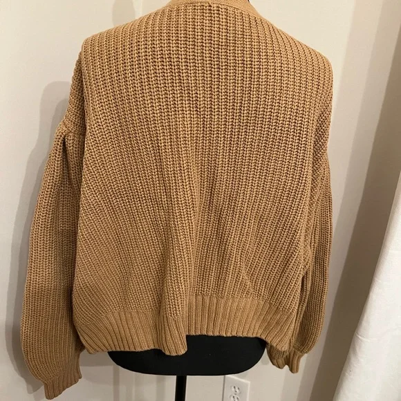 Worn Once! ELOQUII Cropped Puff Sleeve Cardigan, Sz 18/20 - Picture 3 of 3